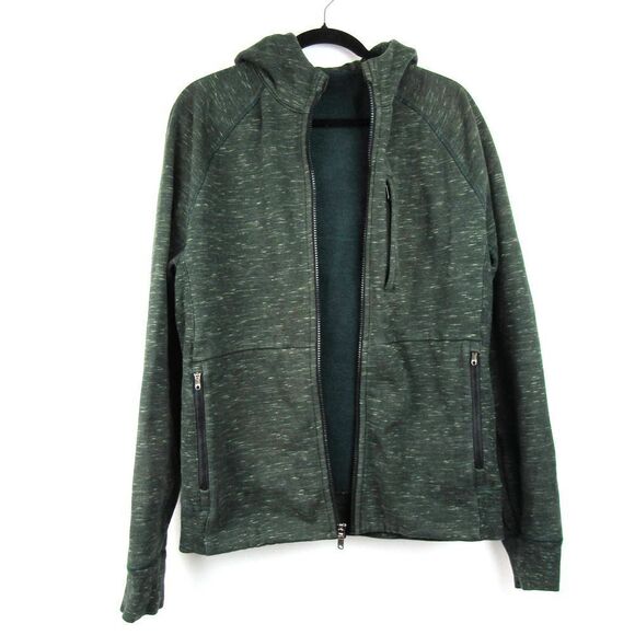 Lululemon Men's Best Coat Hoodie in Heathered Marled Fuel Green Sz M